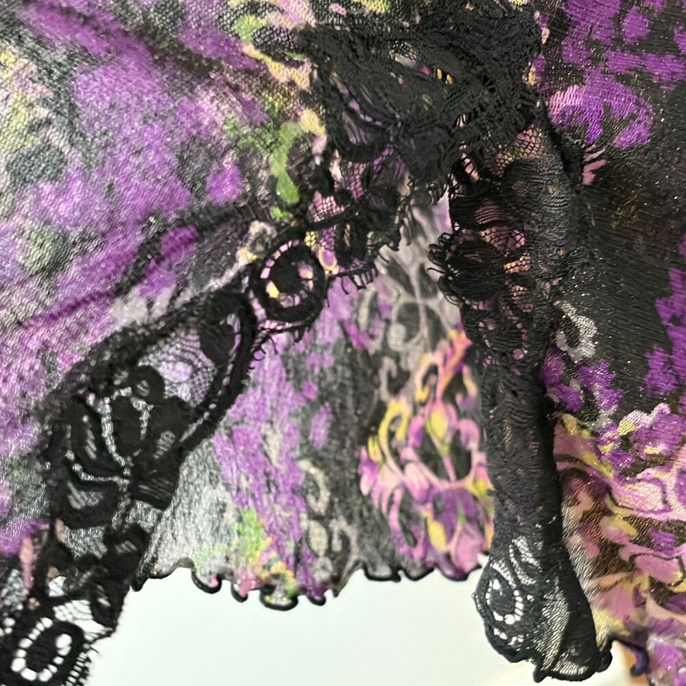 Cacique Baby Doll Sheer Lingerie Slip Dress Whimsygoth Pin Up Plus Size 22/24 - Picture 11 of 14